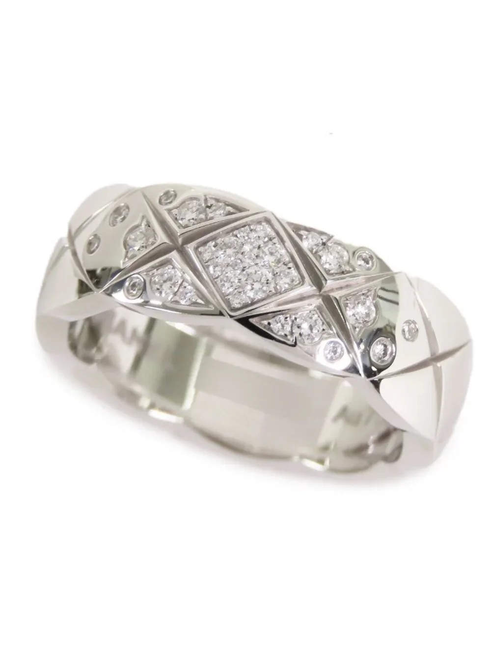 Chanel Coco Crush Medium Ring White Gold 18K Diamond
